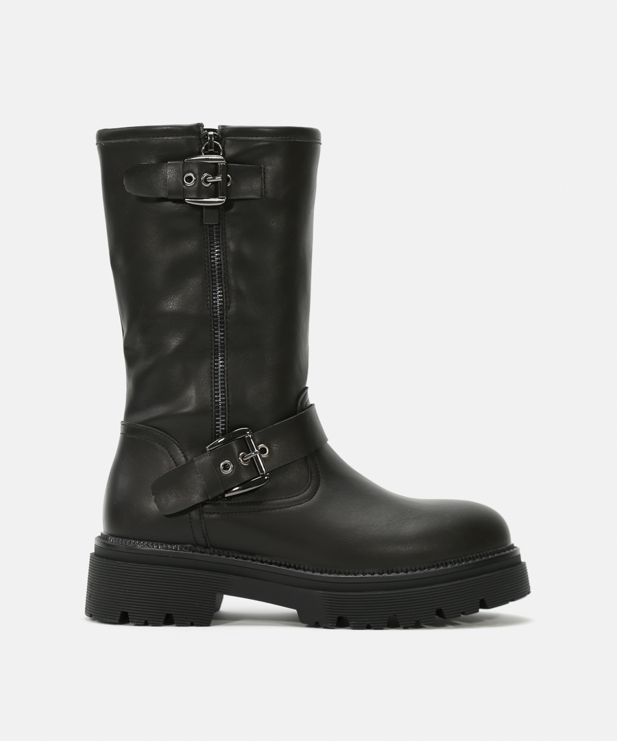 Botas biker negras